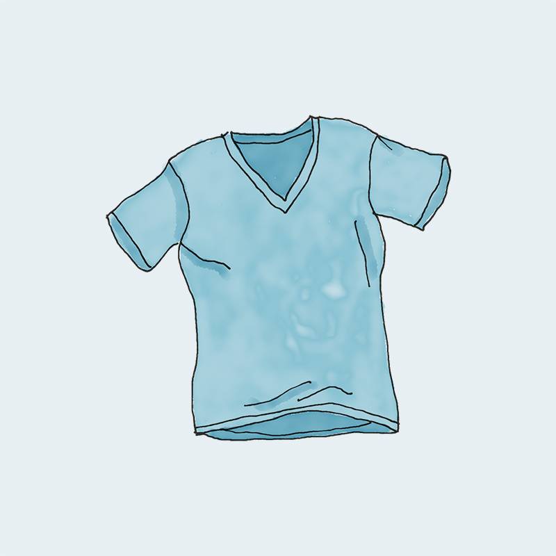 V-Neck T-Shirt - Blue